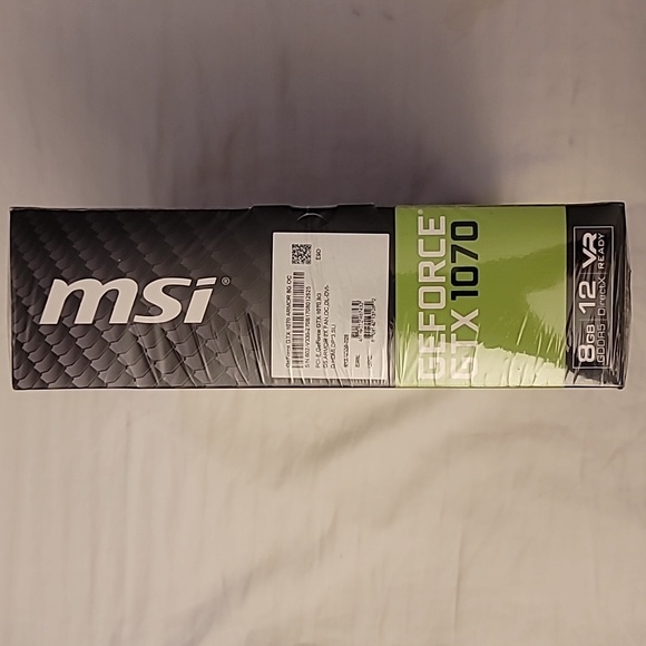 MSI ARMOR GEFORCE GTX 1070 GRAPHICS CARD VR READY OC Edition Brand New Sealed! - Picture 4 of 4